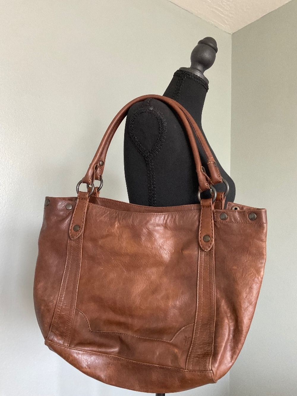 FRYE MELISSA LEATHER SHOULDER BAG
